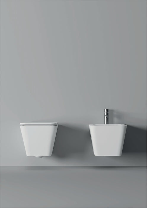 WC Hide Hung / Sospeso Square 55cm x 35cm - Alice Ceramica - Italian Bathrooms online store - 100% made in Italy